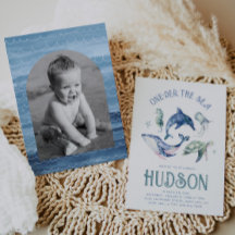 Acuarela de un día de la invitación al mar