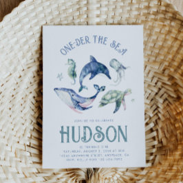 Acuarela de un día de la invitación al mar