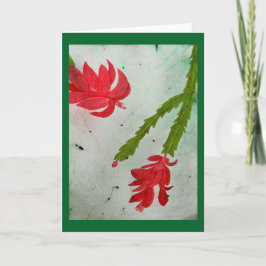 Acuarela del cactus de navidad