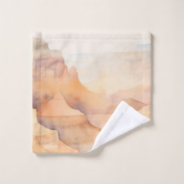 Acuarela del cañón del desierto