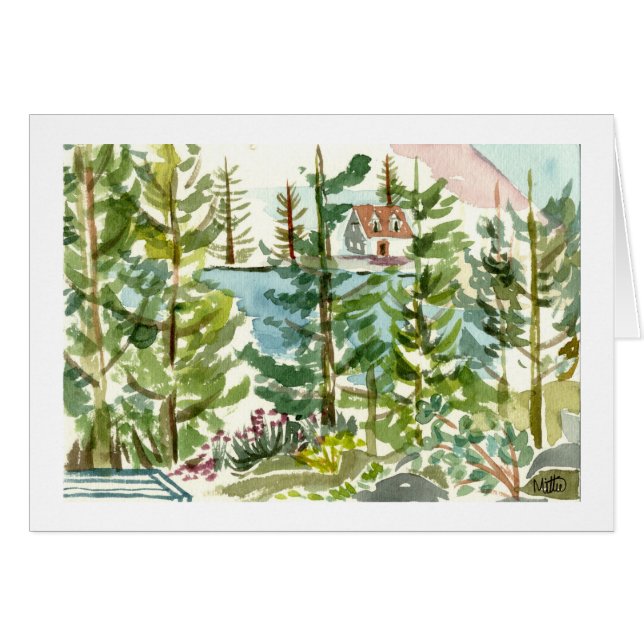 Acuarela del lago echo (Anverso (Horizontal))