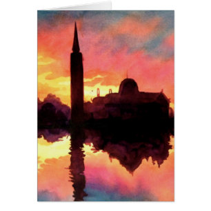 "Acuarela del paisaje urbano de Giudecca de la