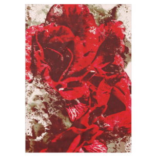 Acuarela del rosa rojo del mantel