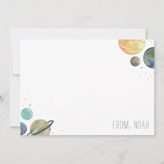 Acuarela del sistema solar (Anverso)