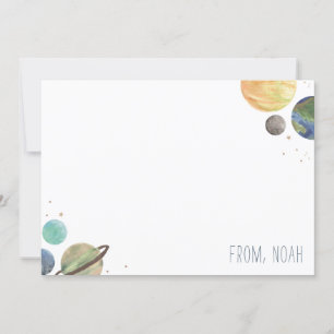 Acuarela del sistema solar