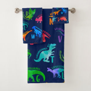 Acuarela Dinosaurio Alphabet Colorful Dino Kids