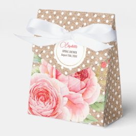 Acuarela Diseño floral Ducha nupcial Cajas de Favo