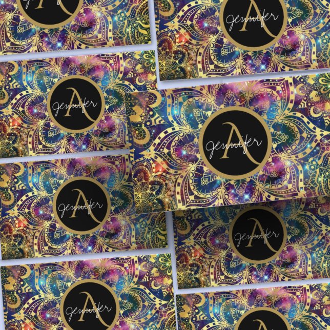 acuarela dorada y tarjeta de visita nebulosa manda (Subido por el creador)