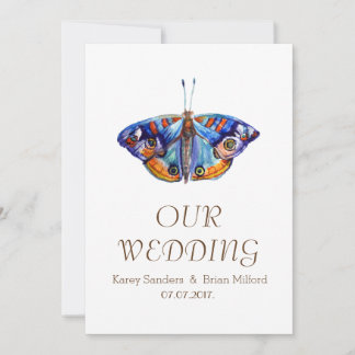 Acuarela , Elegante Invitación a la Boda