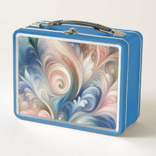 Acuarela Fantasía Pastel Floral Azul & Crema