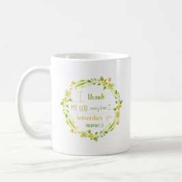acuarela floral filipinas biblia taza de café