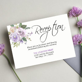 Acuarela Floral Lavanda Boda RECEPCIÓN