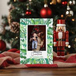 Acuarela floral marrón navidad |Feliz Navidad