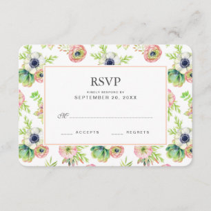 Acuarela floral y Succulents - casar RSVP