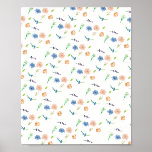 Acuarela Flores Silvestres Arte Original