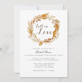 Acuarela Foliage de otoño | Invitación a la ducha