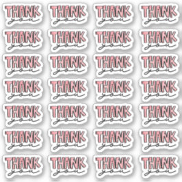 Acuarela Gracias Pegatinas