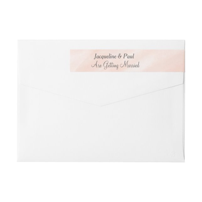 Acuarela Gris Besamanos de Boda (Reverso)