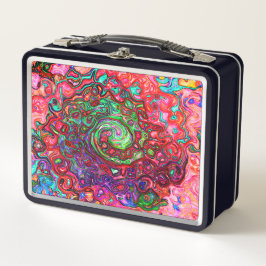 Acuarela Groovy Rojo Resumen Remoto Líquido Swirl