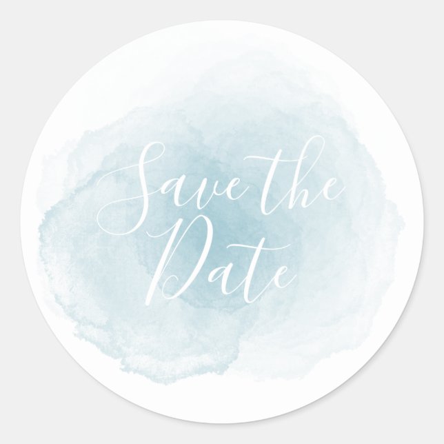 Acuarela Guardar El Pegatina De Fecha (Anverso)