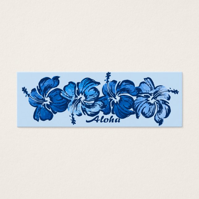 Acuarela Hibiscus Save The Date Bookmark (Frente)