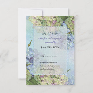 Acuarela Hidrangea Boda floral - RSVP