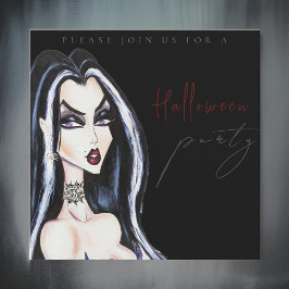 Acuarela Invitación a la fiesta de Halloween para 