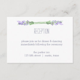 Acuarela Lavanda Francesa en Recepción Blanca