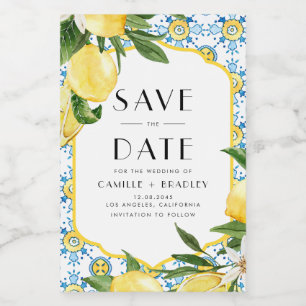 Acuarela Lemons Mediterráneo Salven la fecha