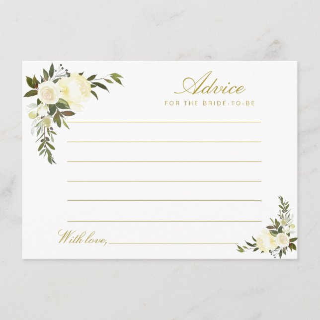 acuarela marfil consejo floral (Anverso)