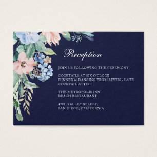 Acuarela Marina Floral Hydrangea Boda Recepción