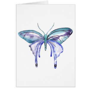 acuarela marrón azul morado