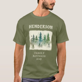 Acuarela Misty Wood Coincide Con La Camiseta Rústi