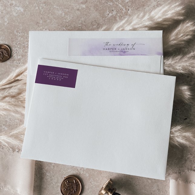 Acuarela moderna | Boda morado (Subido por el creador)