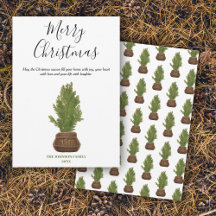 Acuarela moderna Feliz feriado navideño