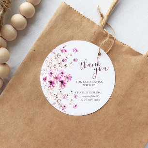 Acuarela moderna Gracias Pegatina de ducha de novi