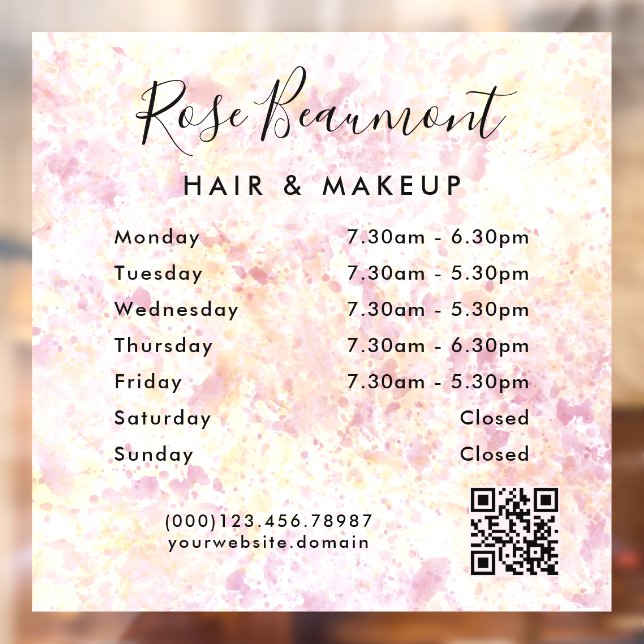 Acuarela moderna - Vinilo adhesivo para ventana de (Hoja 2)