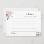 acuarela morado consejo floral<br><div class="desc">Un diseño floral sencillo con hermosas flores moradas y acuáticas de melocotón. No dude en cambiar los colores y detalles del texto.</div>