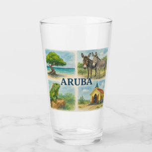 Acuarela multivista de Aruba