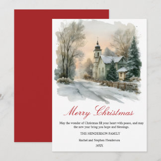 Acuarela Navidad Campo Personalizado
