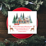 acuarela nevada casa feliz navidad<br><div class="desc">acuarela nevada casa alegre navidad navidad postal</div>