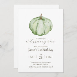 Acuarela Nuestra Pequeña Calabaza Invitación al Cu