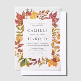 Acuarela Otoño Sale Boda Caída del Marco