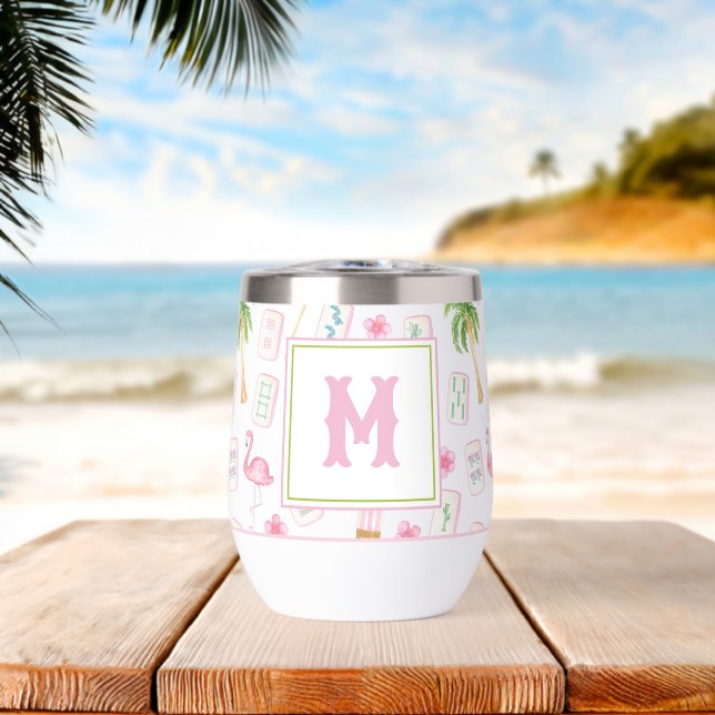 Acuarela Palm Beach Mahjong (Playa (girada))