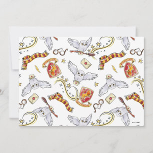 Acuarela Patrón GRYFFINDOR™ Hedwig