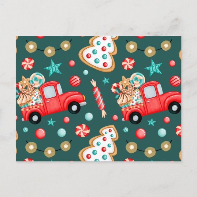 acuarela personalizada para navidad de moras (Anverso)