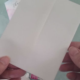 acuarela por la tarjeta de agradecimiento de la lí