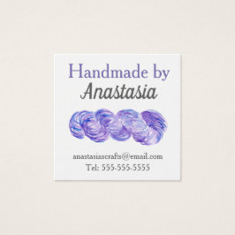 Acuarela púrpura artesanal