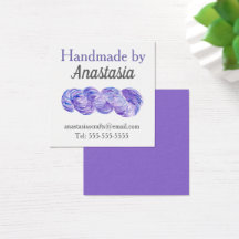 Acuarela púrpura artesanal