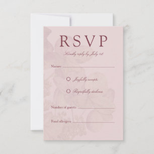 Acuarela romántica Hydrangea Elegante RSVP